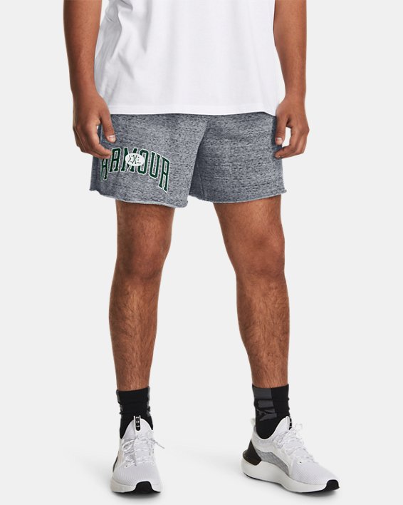 Men's UA Rival Terry 6" Shorts in Gray image number 0